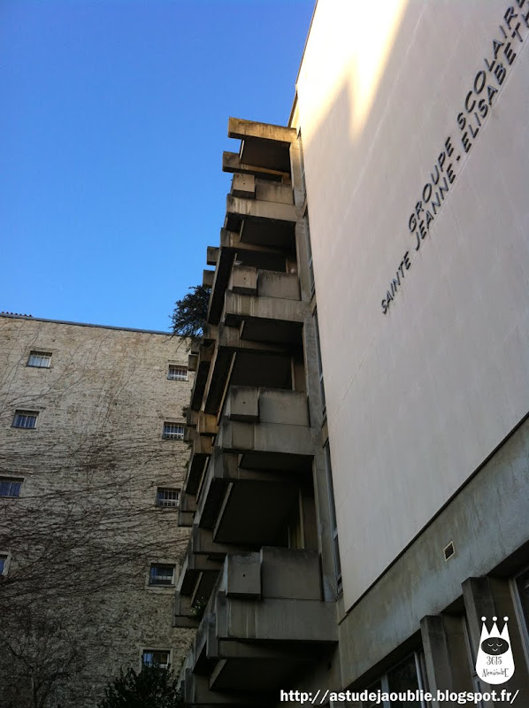 Paris 7ème - Groupe scolaire Sainte Jeanne-Elisabeth  Architecte: ?  Construction: 1974 