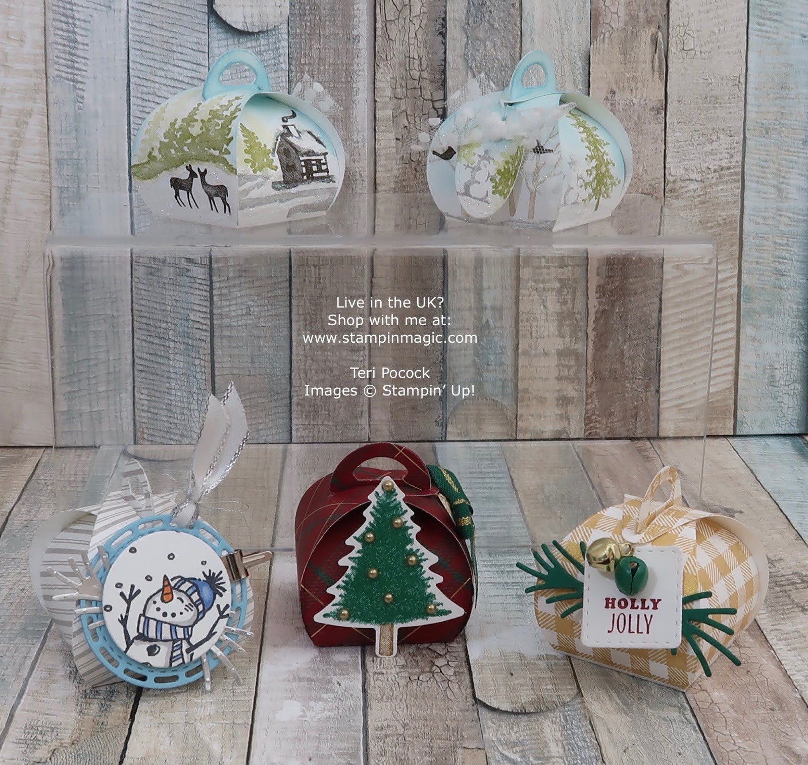 Stampin' Up! UK Demonstrator Teri Pocock Mini Curvy Keepsake Box