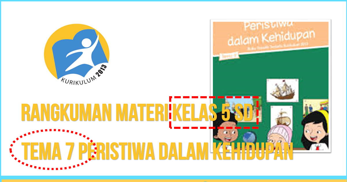 Rangkuman Materi Kelas 5 SD Tema 7 Peristiwa dalam