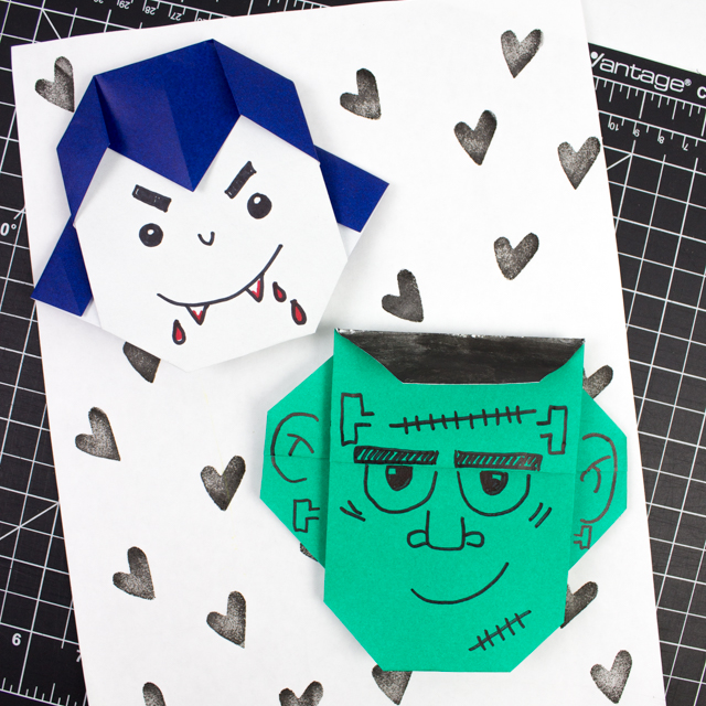 How To Fold Easy Origami Vampires Pink Stripey Socks