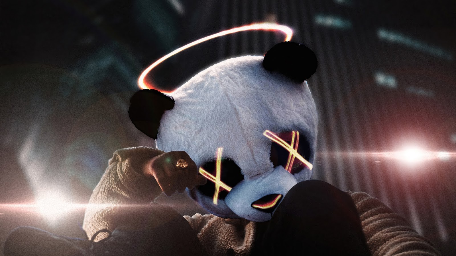 Angel Panda Mask Guy HD Wallpaper