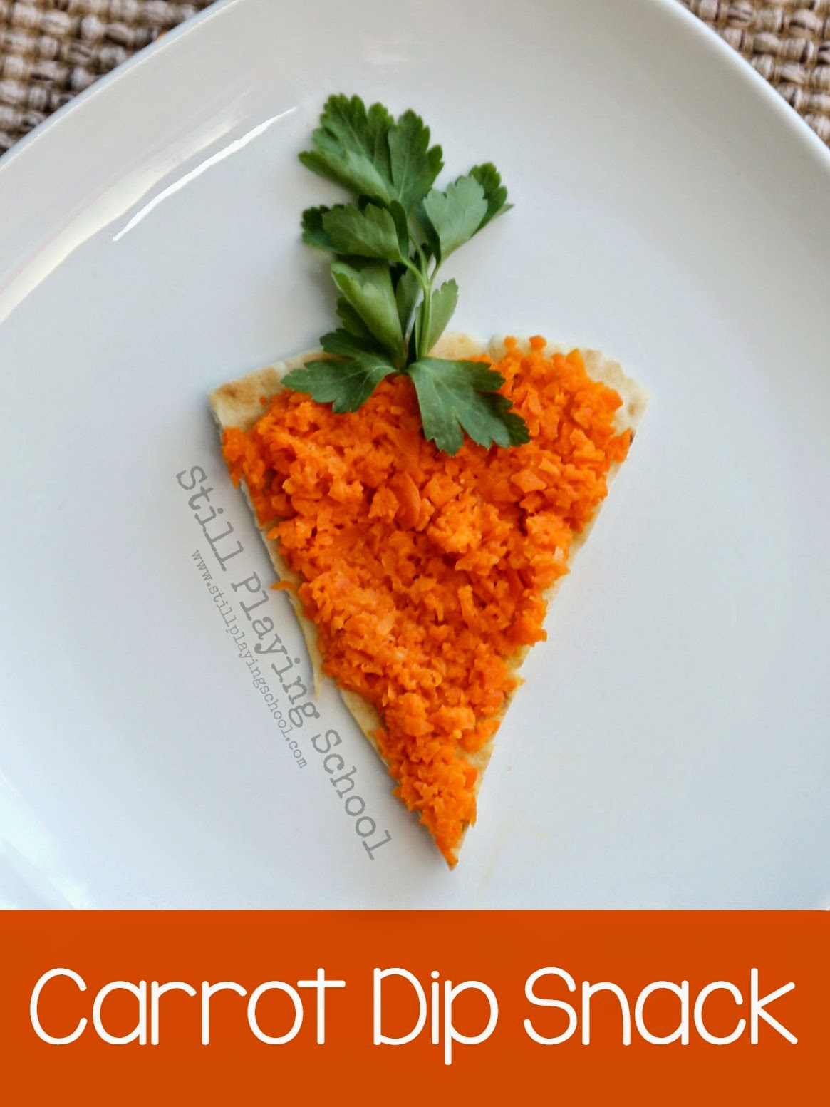 Carrot Dip Snack for Kids | Still Playing School
