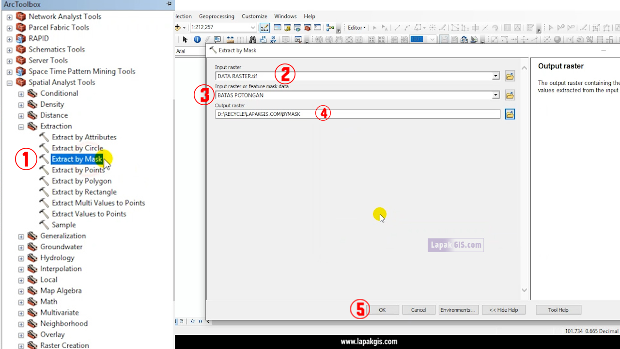 2 Cara Memotong Data Raster Pada Arcgis