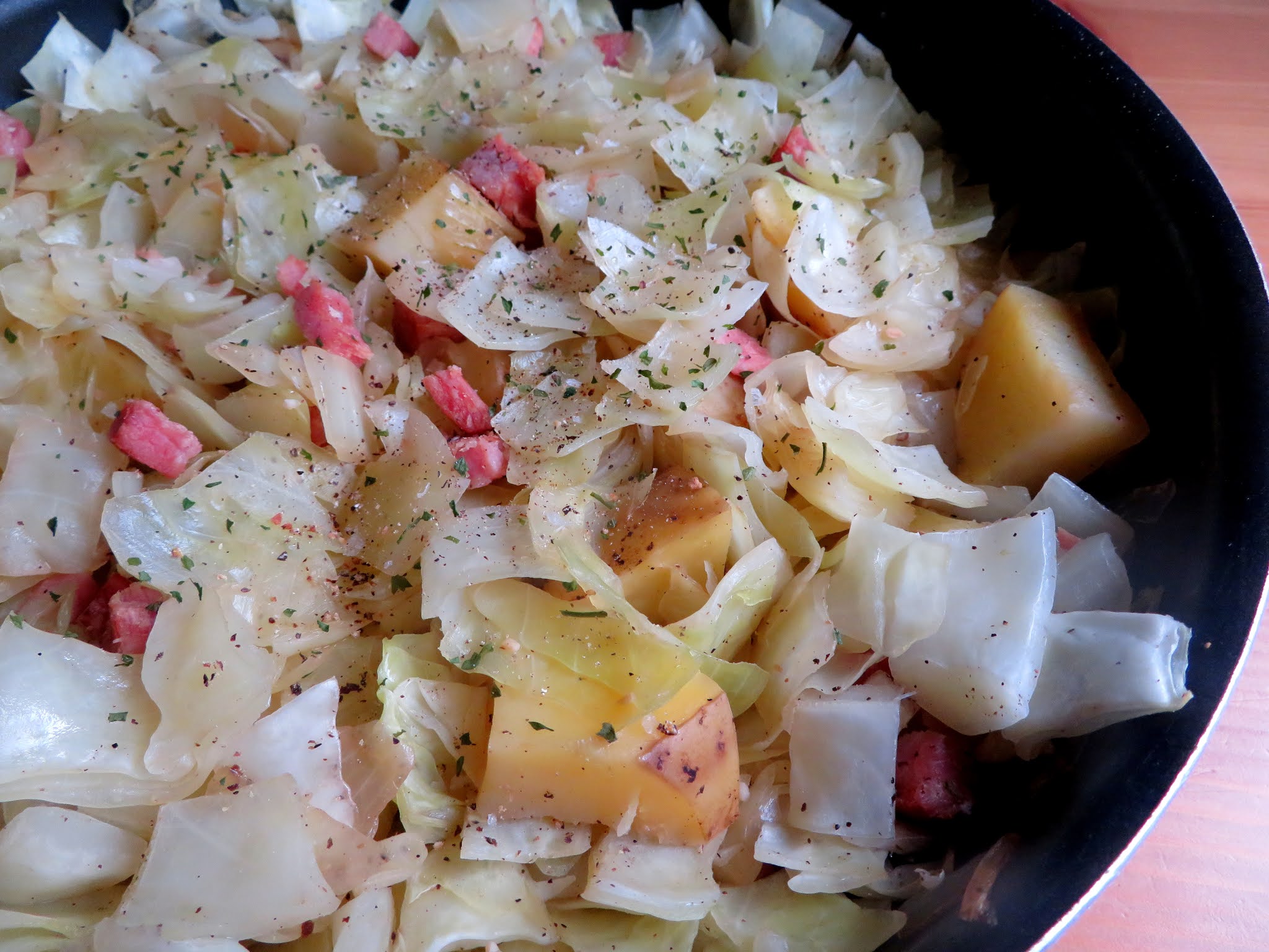 Smothered Cabbage with Ham The English Kitchen
