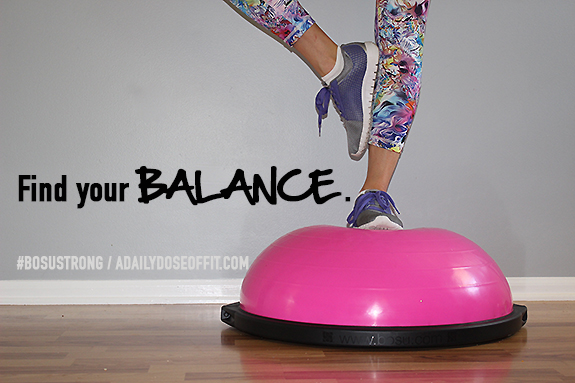 BOSUSTRONG, Pink BOSU, Balance Exercise, Balance Quote, Fit Approach, Sweat Pink