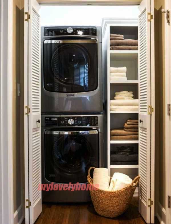 Folding Doors to Hide Washer and Dryer How to Hide Idea My Lovely Home