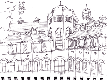 Sketsa Lawang Sewu Bagian Dalam