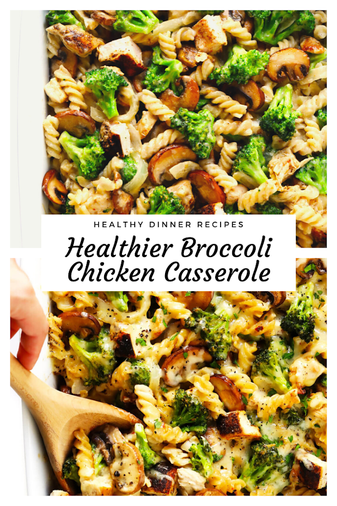 Healthier Broccoli Chicken Casserole
