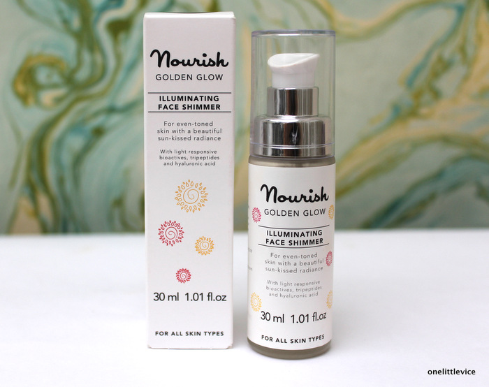 Nourish Golden Glow Illuminating Face Shimmer Review One Little Vice