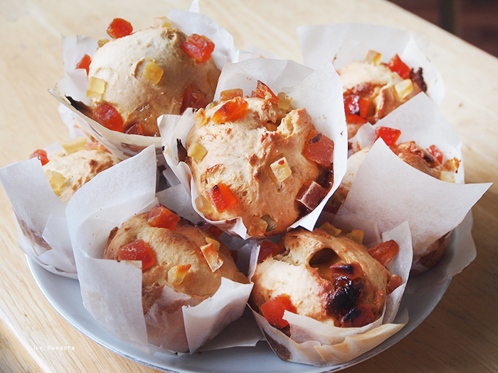 Project candied fruit muffin