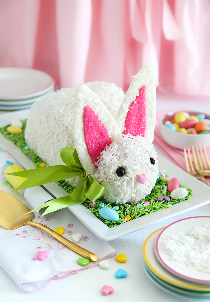 Coconut Easter Bunny Cake | Sprinkle Bakes