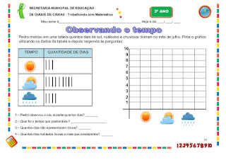 atividades de matematica 3 ano