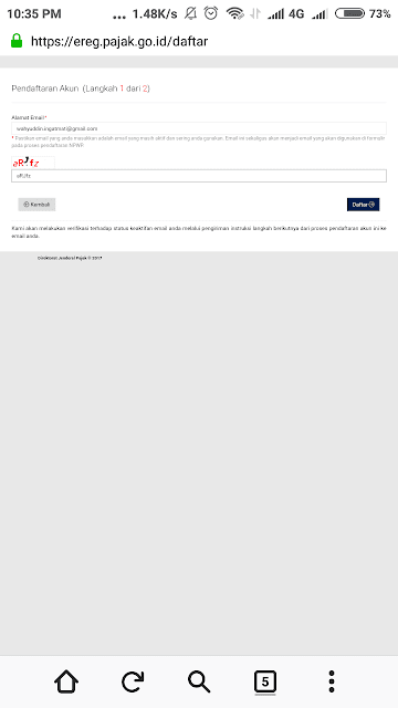 daftar npwp online