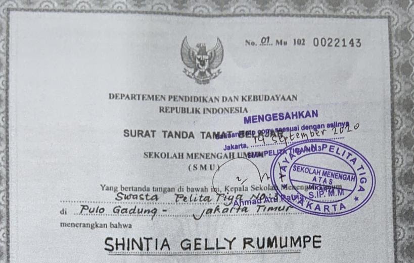 Contoh Legalisir Ijazah Yang Benar Gudang Materi Online