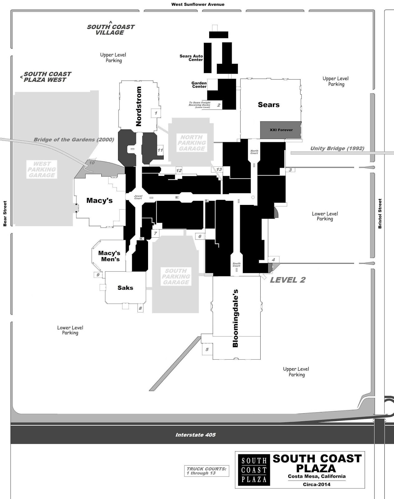 South Coast Plaza Map Pdf Mall Hall Of Fame