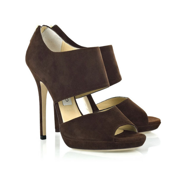 new website for your fashion: Jimmy Choo Private Coffee Suede Sandals