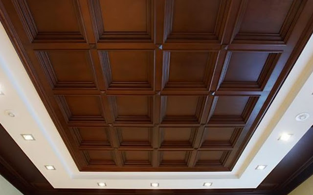 soffitto a cassettoni in legno