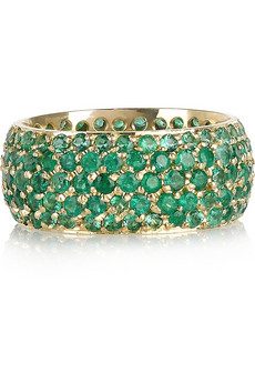14-karat gold emerald ring - FairyBlingMother