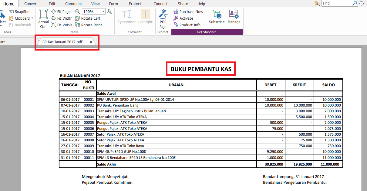 Contoh Pembukuan Kas Pengertian Fungsi Jenis Dan Contohnya