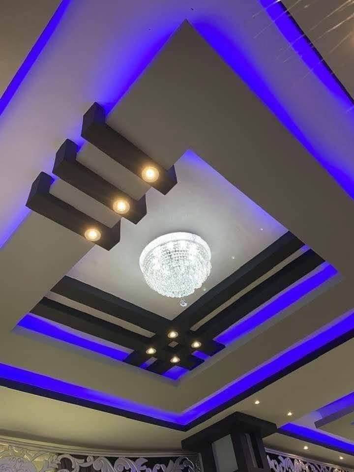 اسقف جبس مع اضاءة LED