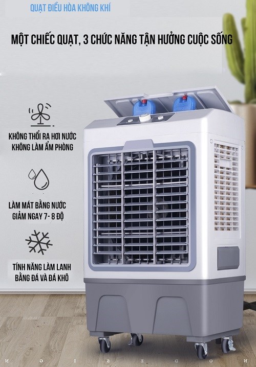 Quạt điều hòa Công suất lớn JUHUA YR-5000, Tặng thêm 2 viên đá khô