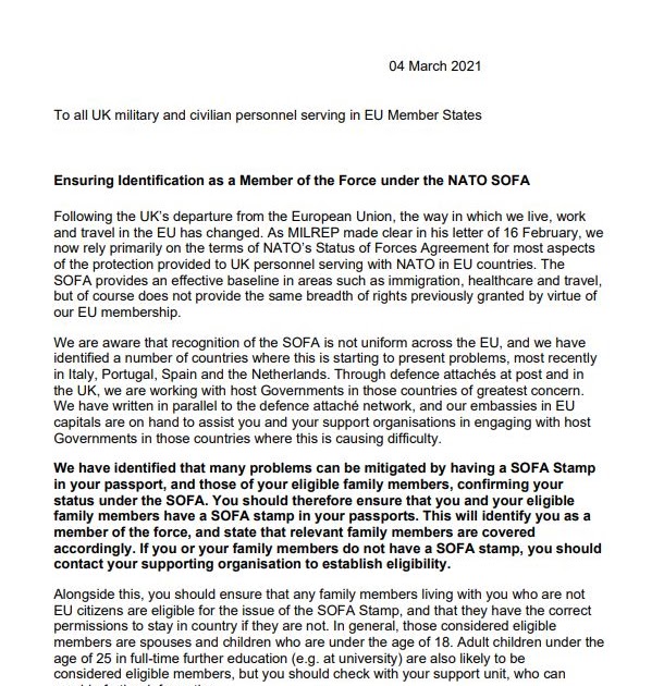 CYPRUS HIVE Ensuring Identification as a Member of the Force under the