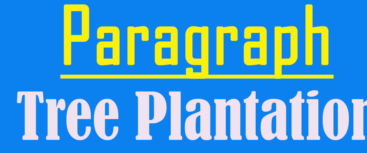 Tree Plantation Paragraph Loser Ark