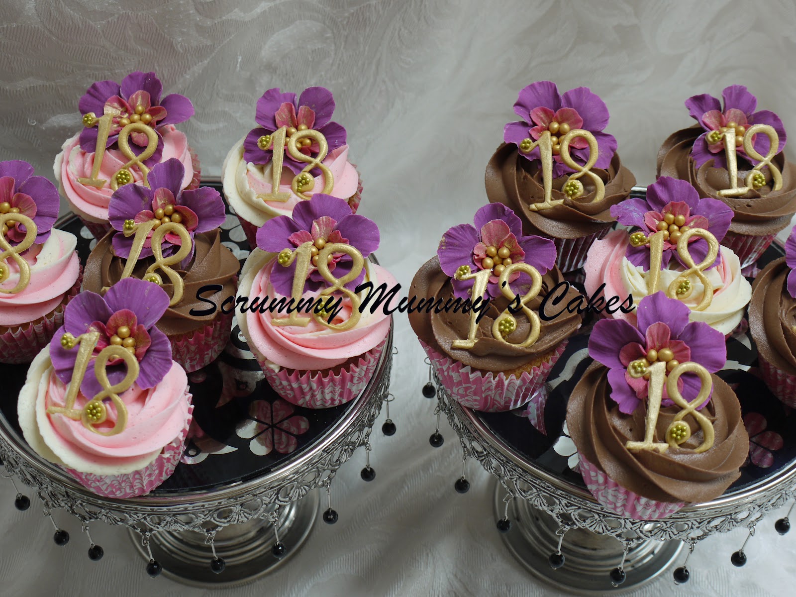 Scrummy Mummy's Cakes 18th Birthday Cupcakes