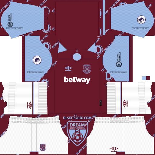 kit west ham dream league soccer 2019