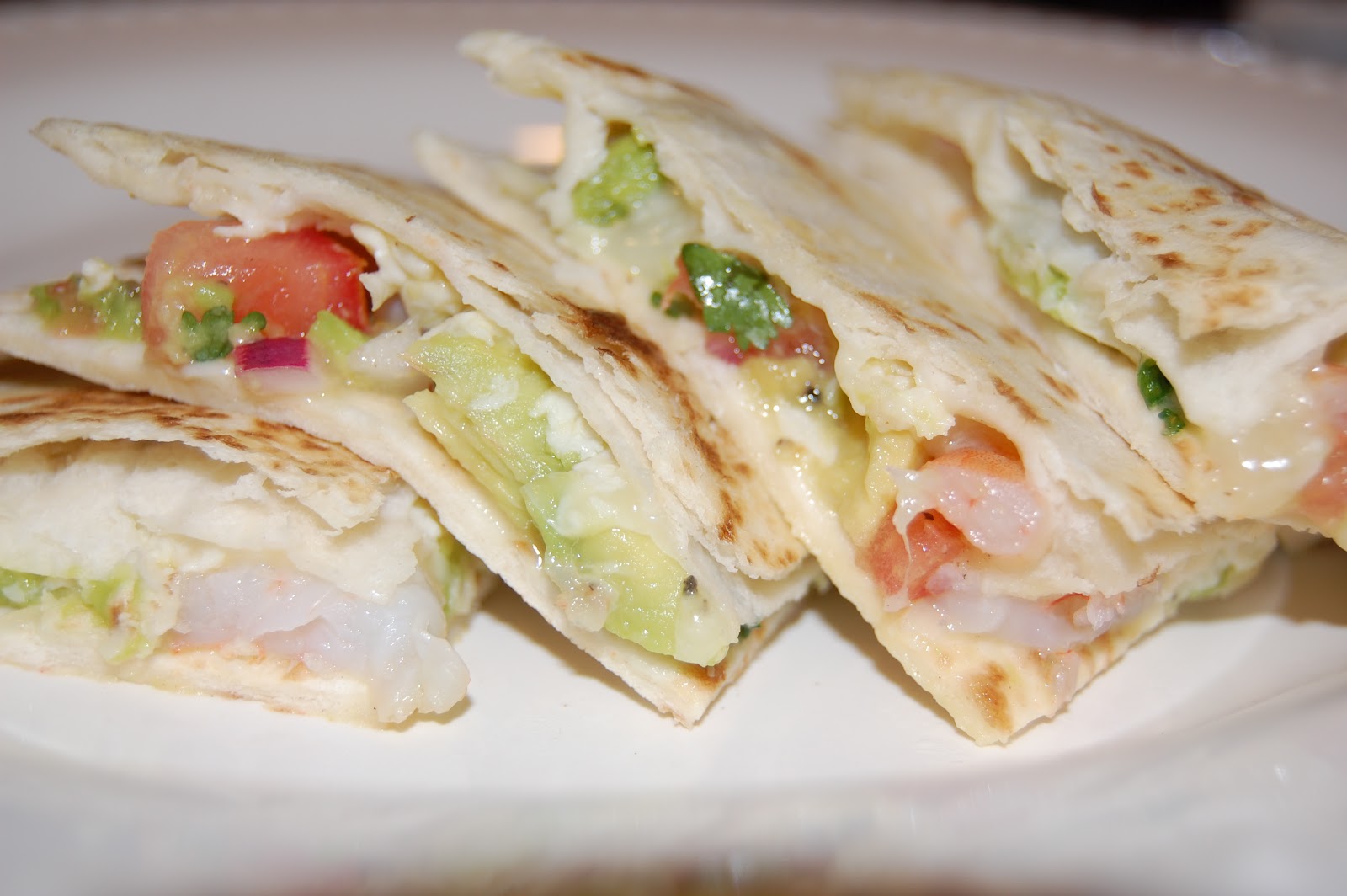 Dinner with The Donnells: Shrimp Quesadillas with Tomato Avocado Salsa