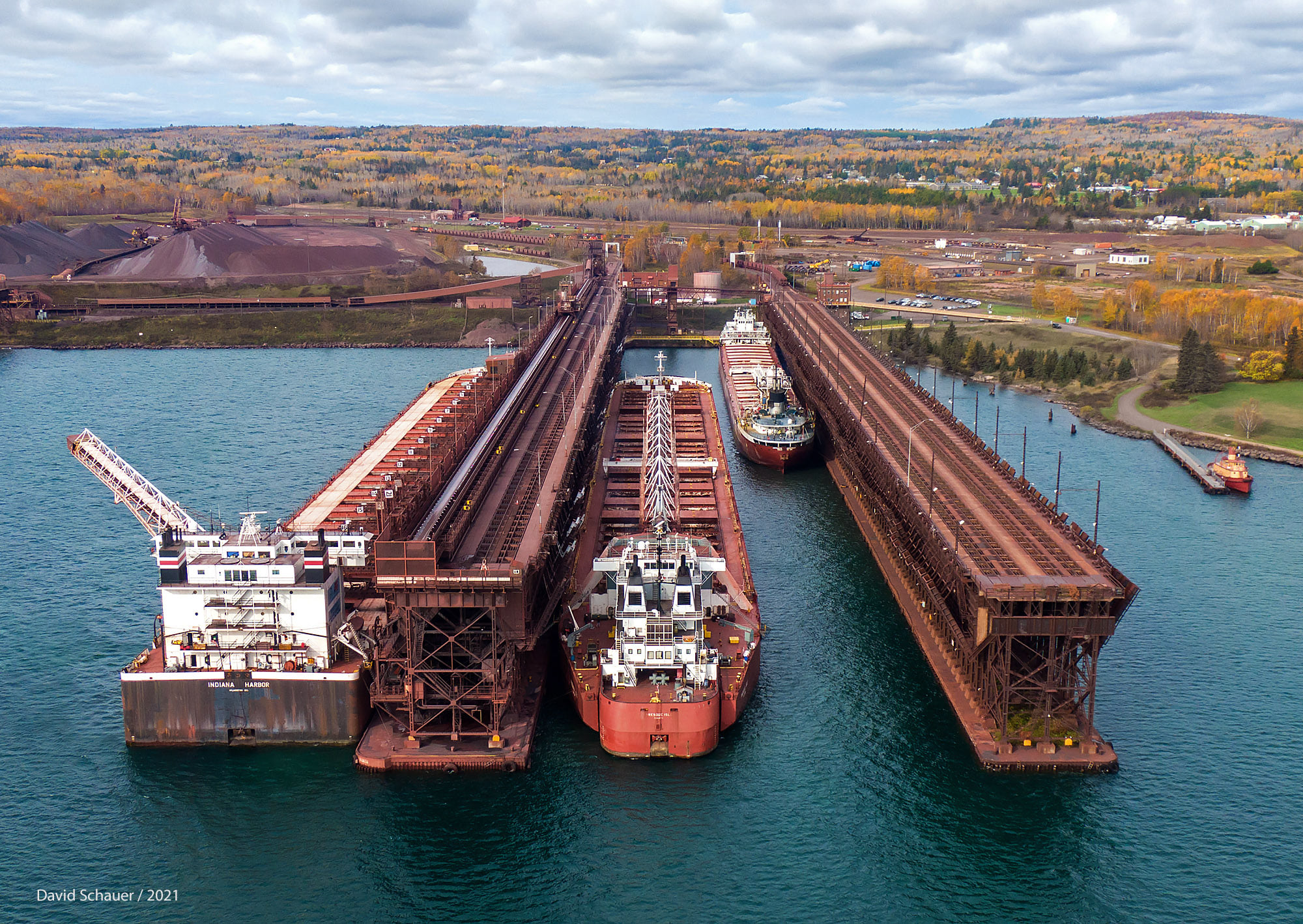 Towns and Nature Two Harbors, MN CN Ore Dock and Coal Dock