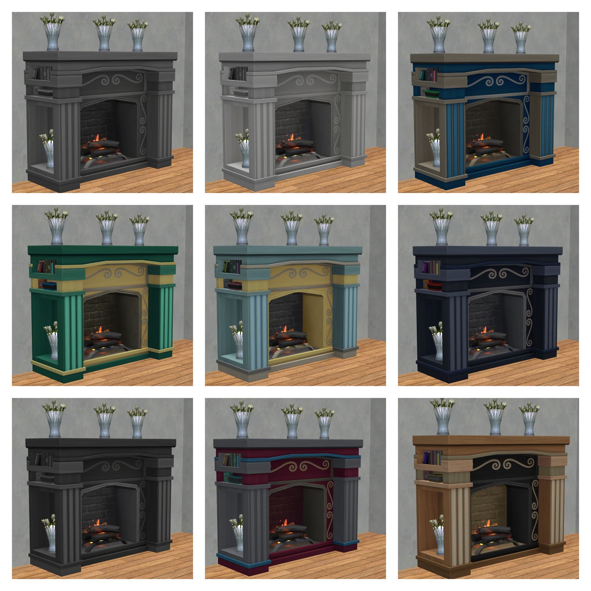 Sims 4 Corner Fireplace