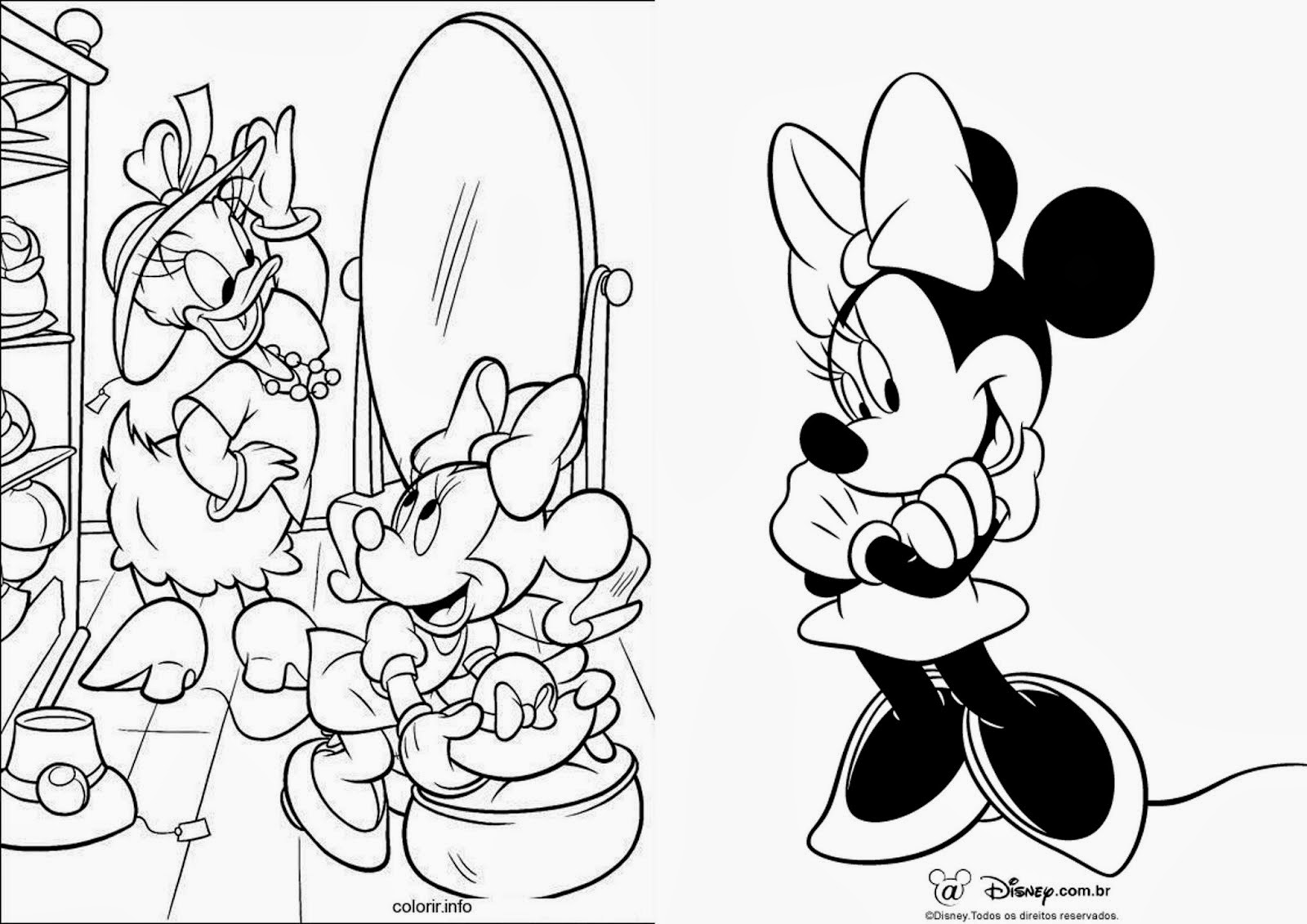 Dibujos De Minnie Para Colorear 