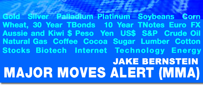 Major Move Alert Jake Bernstein on Futures and Commodities: Major Moves Alerts (MMA)