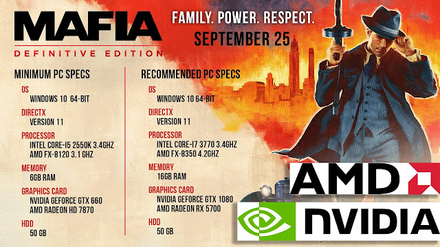 الكشف رسميا عن متطلبات تشغيل لعبة Mafia Definitive Edition على PC 