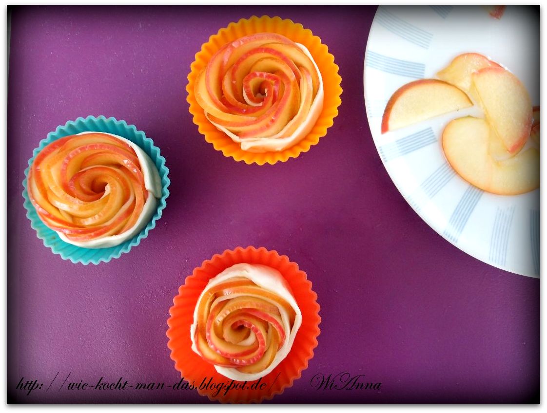 Hier wird mit Liebe gekocht: Rosen-Muffins