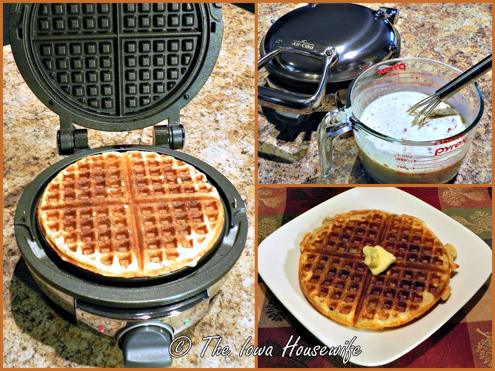 The Iowa Housewife Buttermilk Pecan Waffles
