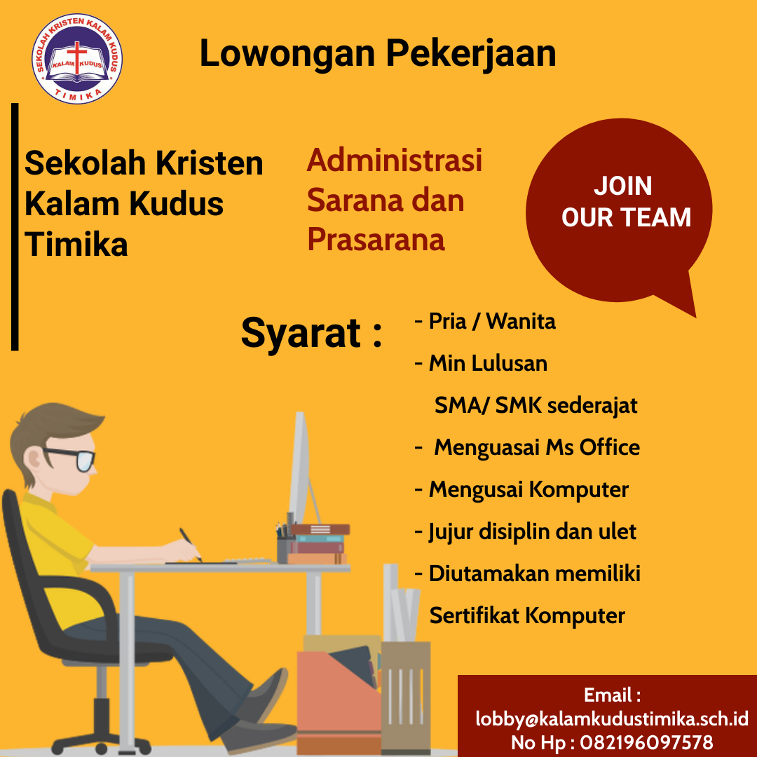 Lowongan Kerja Tenaga Administrasi dan Sarpras