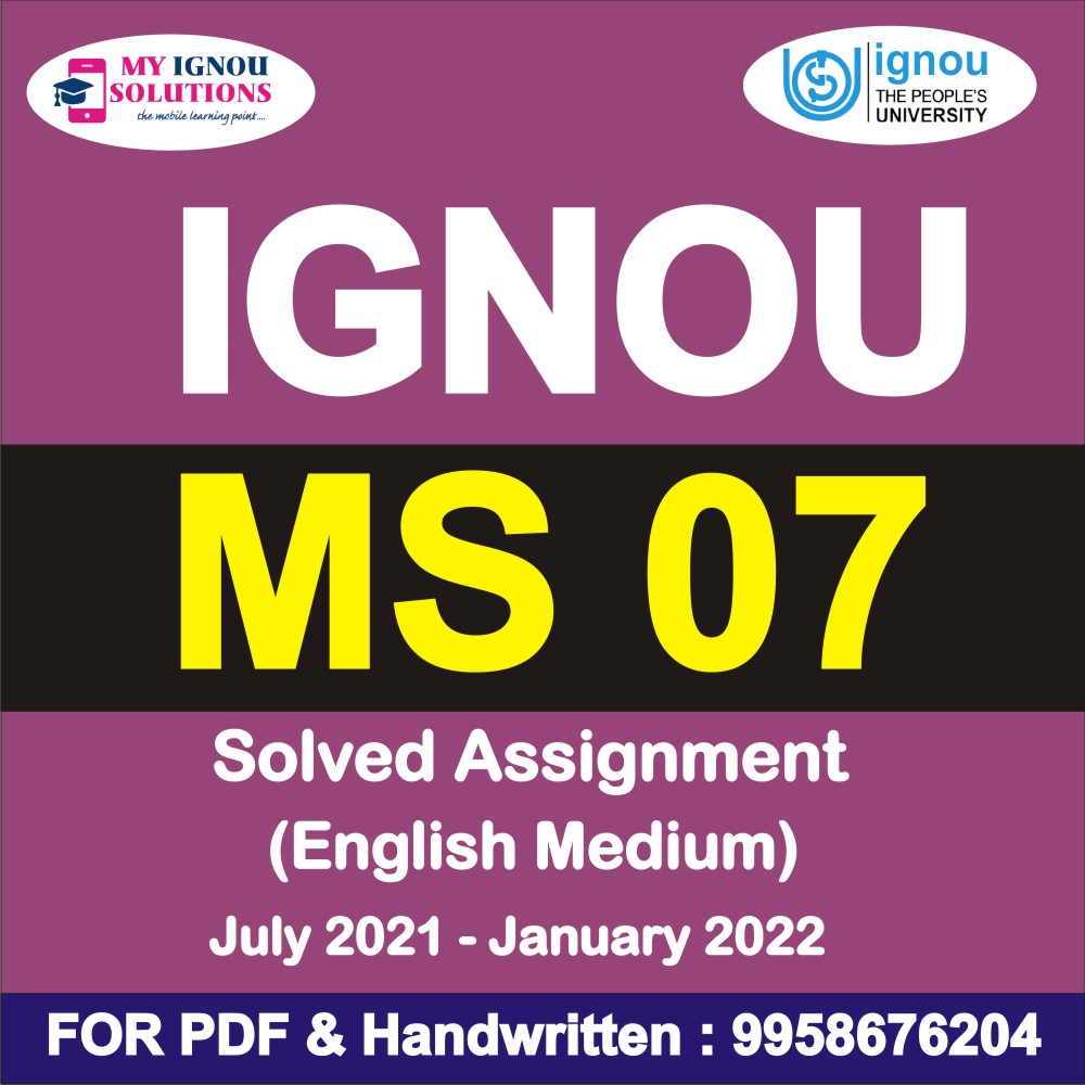 m com assignment ignou 2021 22