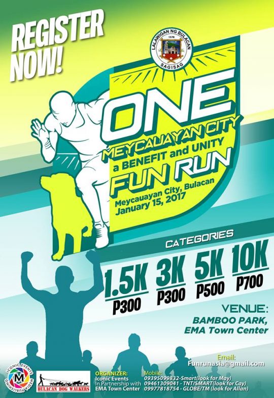 fun run philippines january 15 2017 one maycauayan fun run fun run flyer