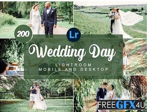 200 Wedding Day Mobile and Deskstop Presets Pack Wedding Day Mobile and Deskstop Presets