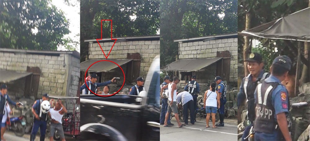 Caught on Cam Policeman in Payatas Shoot and Pointed a Gun on a Motorist