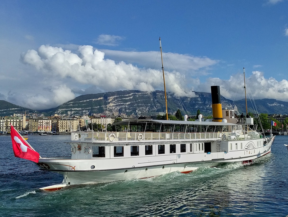 Captain JP's log Paddle boat Italie on Lake Geneva