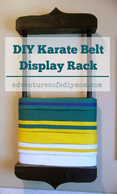 How To Build A Karate Belt Display Rack Adventures Of Diy Mom - Diy Taekwondo Belt Rack
