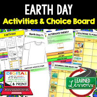 Earth Day Activity, Earth Day Lesson Plans, Earth Day for Middle Schoolers, Earth Day for High Schoolers