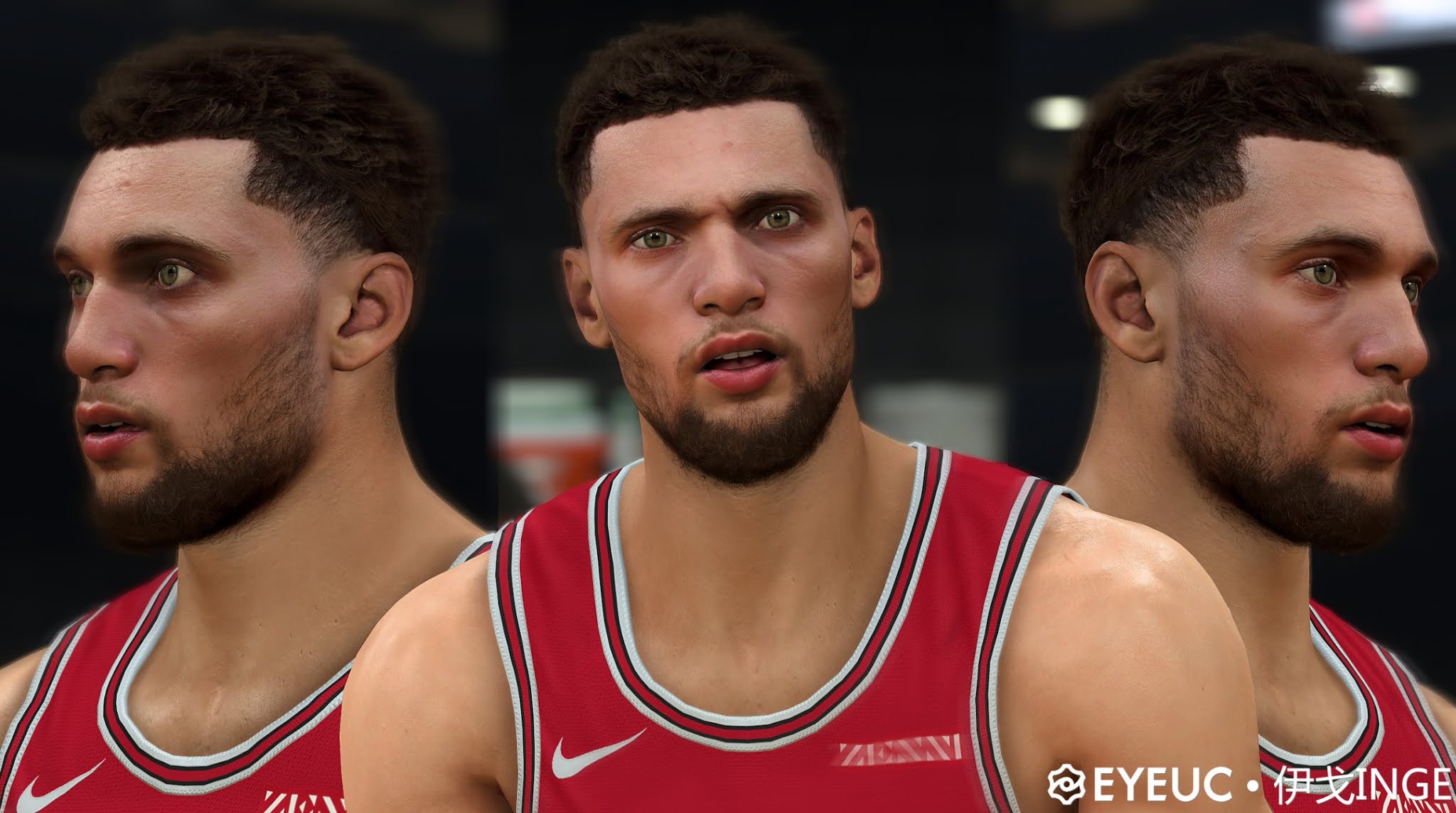 NBA 2K21 Zach LaVine Cyberface and Body Model V2 by Igo