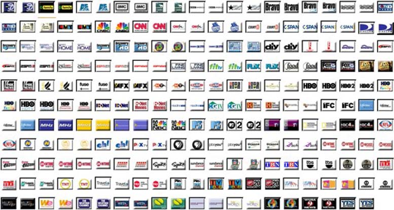 Tv channel logo below is the tv. 