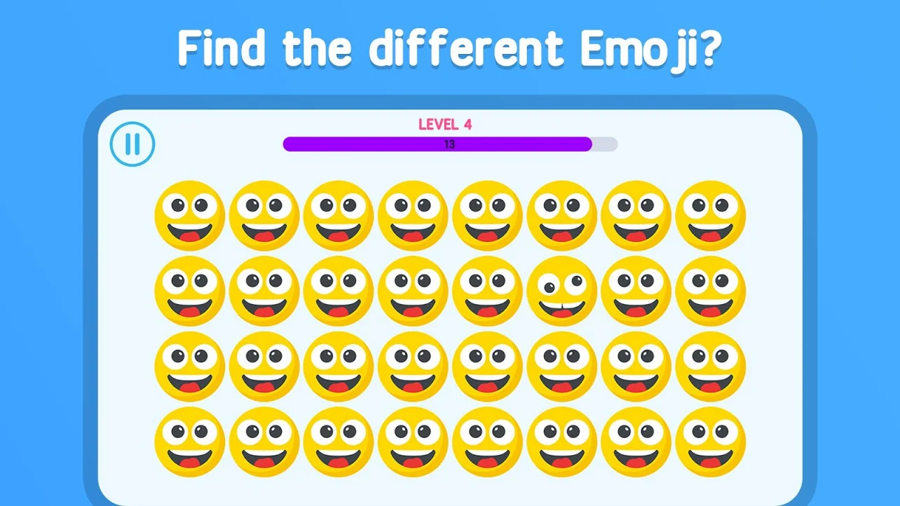 Find Odd Emoji Puzzle Game😍😇😆