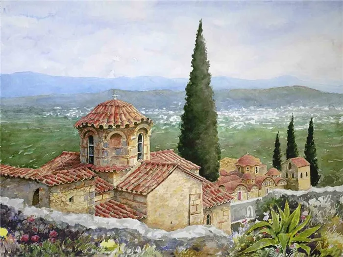 Pantelis Zografos 1949 | Greek Watercolor painter