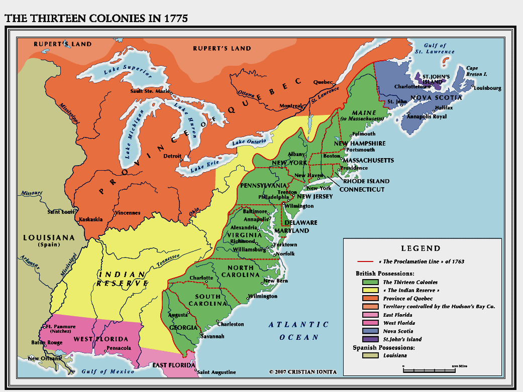 Situation In 1775 North America Portland State University 